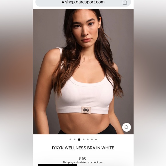 Darc Sport IYKYK WELLNESS BRA IN WHITE - Picture 1 of 4